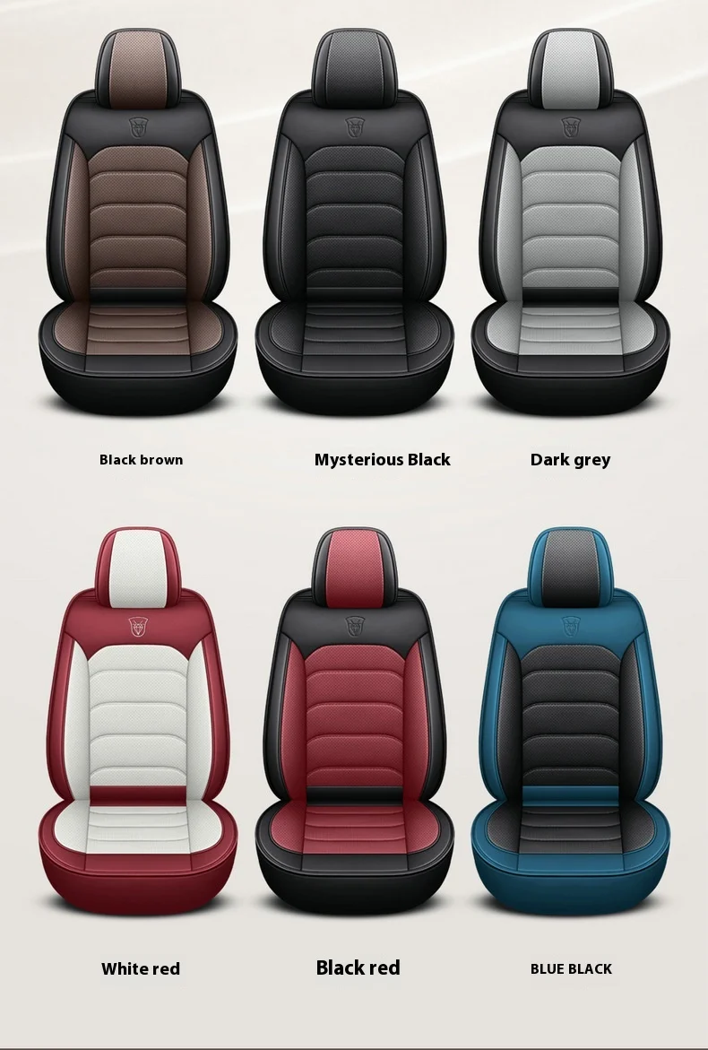 Napapi Fully Surrounded Leather Car Seat Cover Easy-Care Front Cushion for General Motors Four Seasons Modern Durable City Polo 10