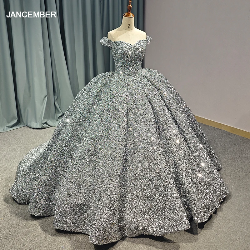 Luxury Shiny Princess Evening Dress Sequin Maxi Ball Gown for Woman Quinceanera Dresses 1197-1 Luxury Shiny Princess Evening Dress Sequin Maxi Ball Gown for Woman Quinceanera Dresses 1197-1