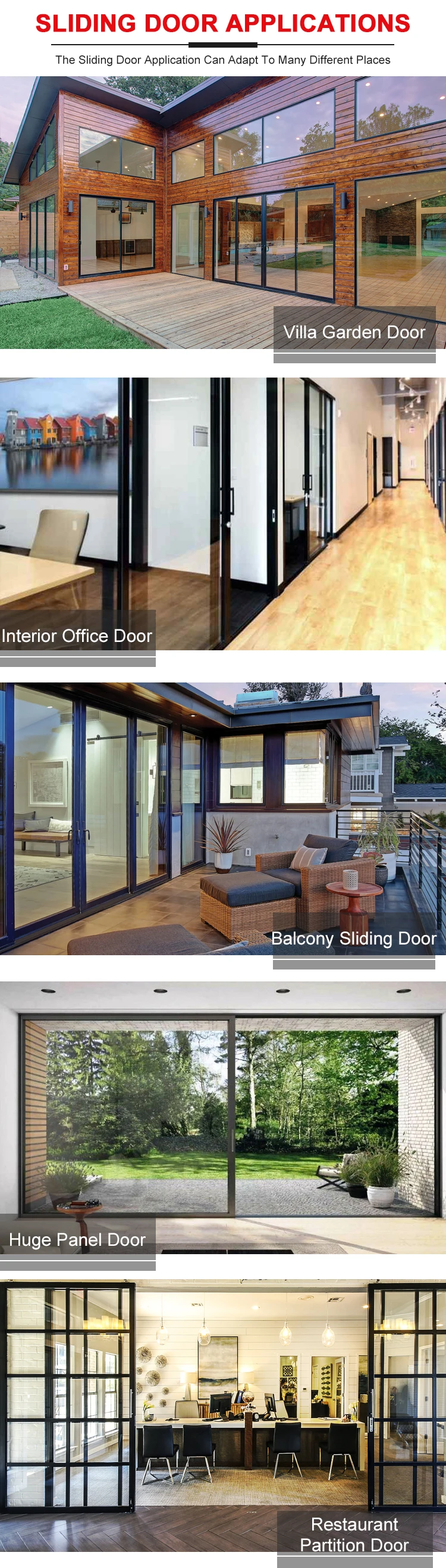 Sliding Doors Dubai Aluminium Design Slider Exterior Balcony Door