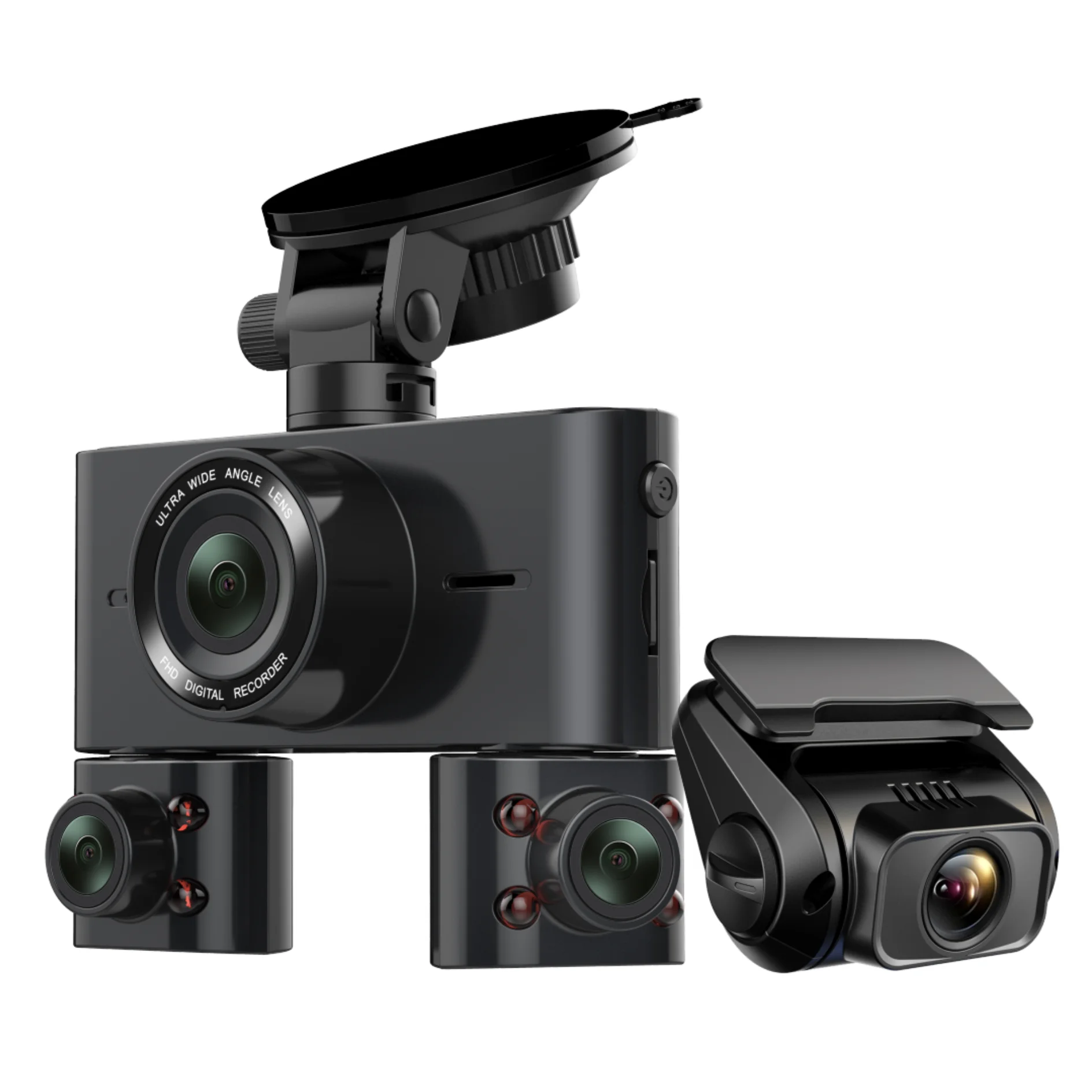 Ego 3 Inch Night Vision Dual Lens Dashcam Front Inside And Rear Wifi Dvr Video Dash Cam 2021