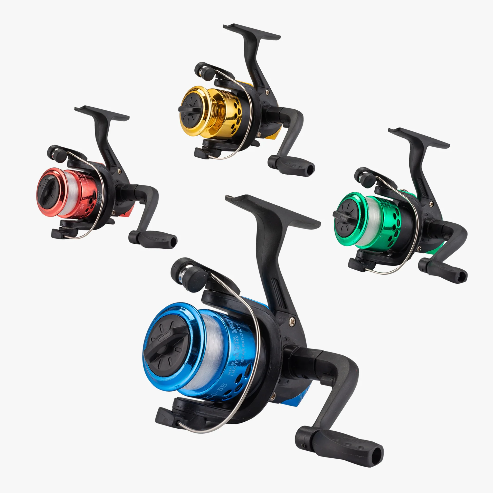 baihui 200 fishing reel Fishing Tackle 200 Series Peche Fishing Reels Trolling Saltwater Spinning  Fishing Reels Line Combo