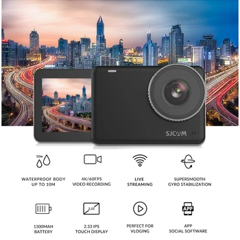 SJCAM SJ10 Pro Action Camera Gyro EIS Supersmooth 4K 60FPS WiFi Remote Extreme Sports Cameras 10m Body Waterproof Sport DV detail image