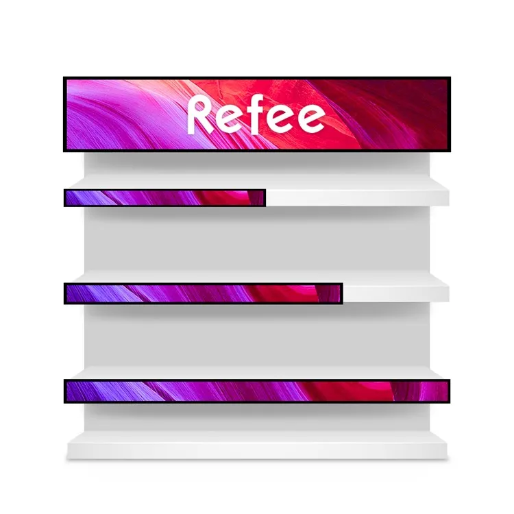 Пользовательские интеллектуальный электронный светодиодный рекламный дисплей полки для супермаркетов цифровой