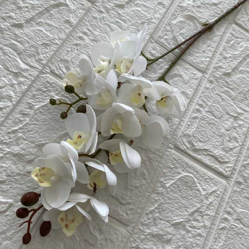 weie Orchideenblumen knstliche Phalaenopsis blaue Orchiden fr  Hochzeitsdekoration 16-kopf-Schmetterling Orchideenblume| Alibaba.com