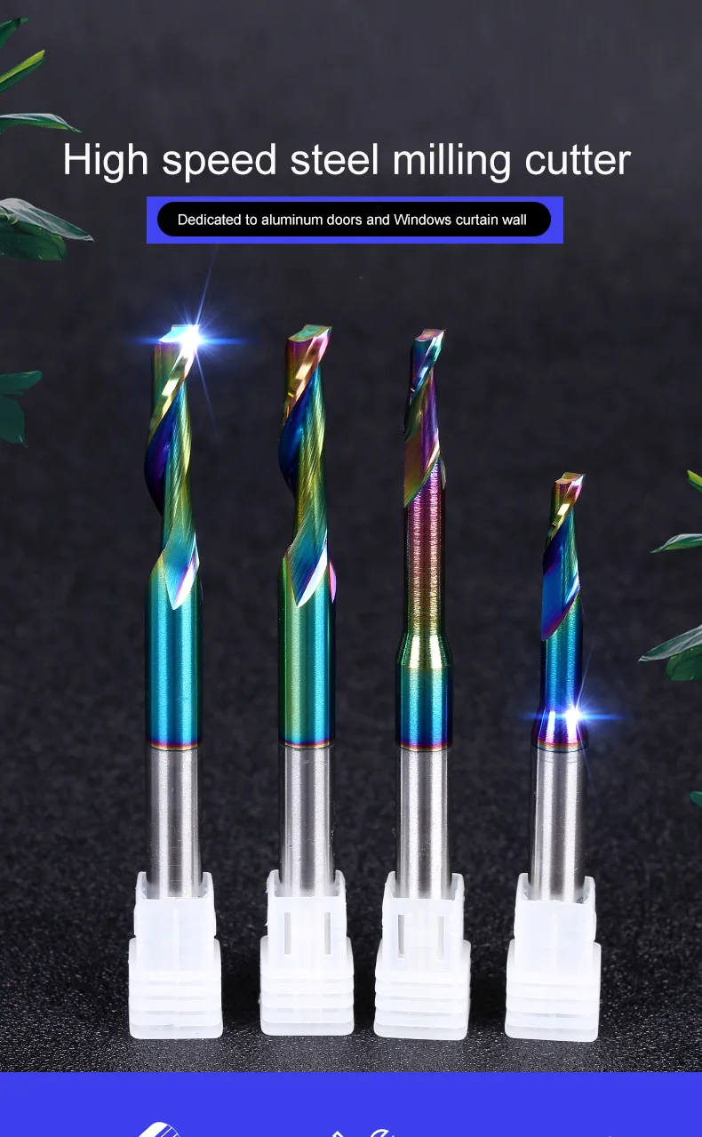 8Mm Một Sáo HSS Cobalt End Mill Cho Hợp Kim Nhôm Cửa Sổ Phay Cắt CNC Bit Công Cụ Cắt Phay