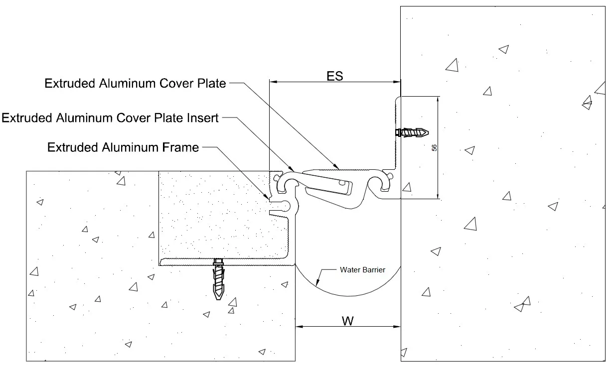 L Shape Concrete Floor Corner Expansion Joint Cover Factory Quality