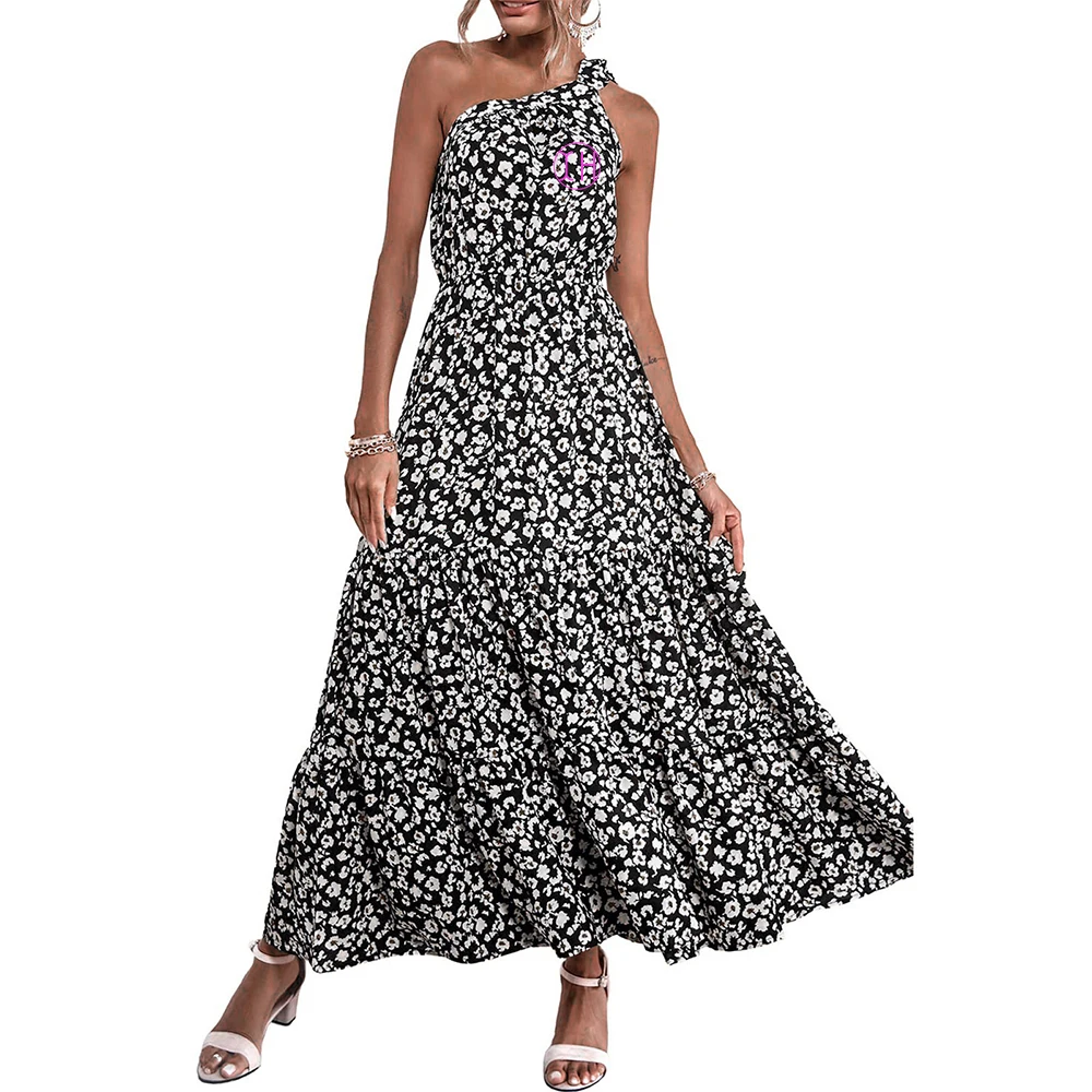 sachin and babi light blue dress Vivid Eden Chiffon Striped Ruffle Trim Off Shoulder Extra Long Dress For  Women Spring Outfits For Women Fairycore Wedding Guest Dress Women Beach  Outfits For Woman Off The Shoulder Tropical Vacation Woman main image 1