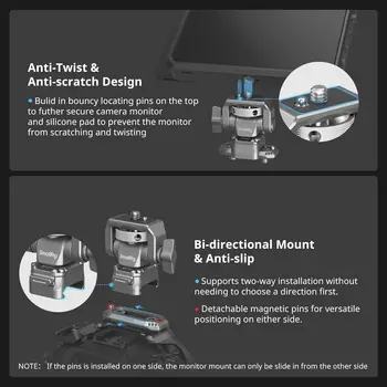 SmallRig H21 Quick Release Slide Monitor Support 4487 detail image