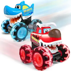 EPT Press Friction Space Car Toy Press Go Led Light Wheels Kids Little Plastic Friction Car Monster Truck Toys