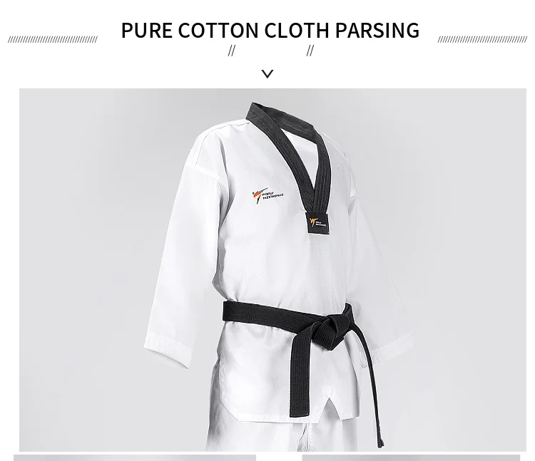 Plus Size Martial Arts Wear Taekwondo Uniform Dobok With Custom Logo Embroidery Buy Uniforme