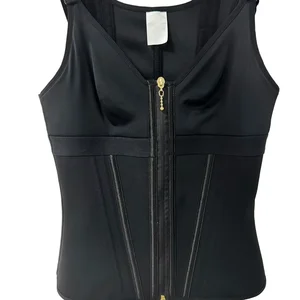 Waist Trainer Women's Corset Zipper Vest Slimming Body Shaper Cincher Tummy Control Sports Girdle Band With Bras Adjust