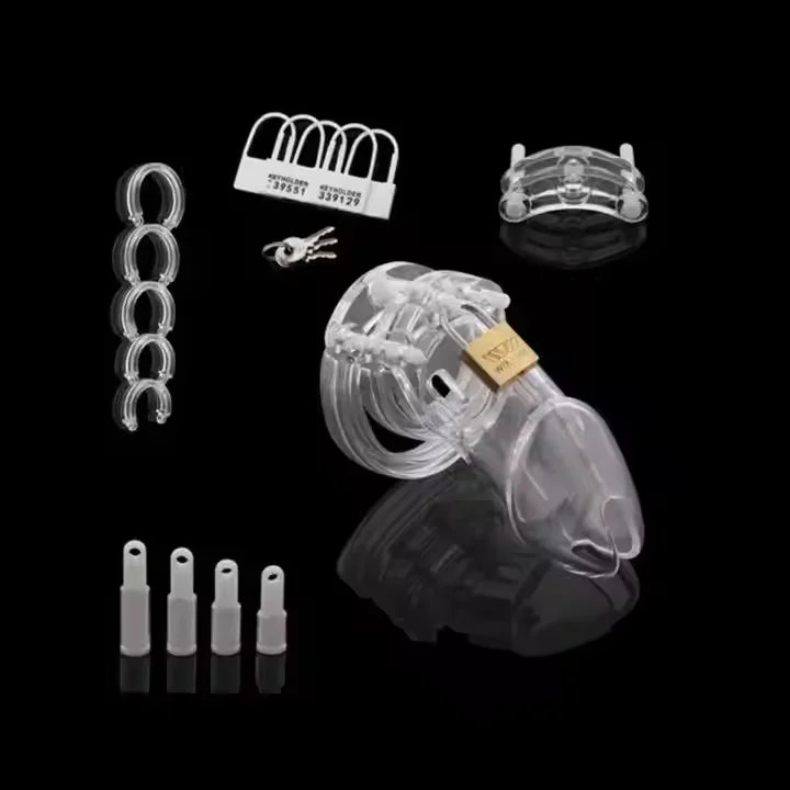 Male Chastity Cage Device Small/Standard Cock Cage with Rings Erotics Urethral Brass Lock Locking