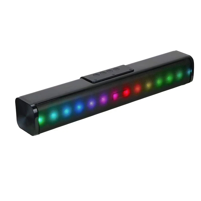 Звуковая коробка 10 Вт RGB светодиодная подсветка Саундбар беспроводной динамик мини сабвуфер звуковая