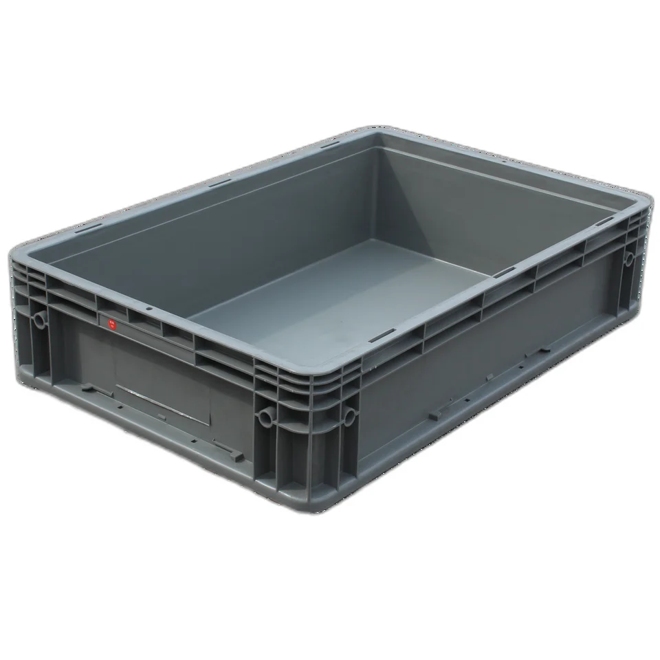 NEXARA 600-147 Stackable Heavy-Duty Plastic Crates Customizable Logistics Boxes in Various Sizes for Different Scenarios