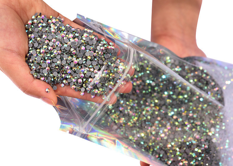 Wholesale Hot Fix Rhinestone Glitter Skull Shape Crystal Glass Hotfix ...