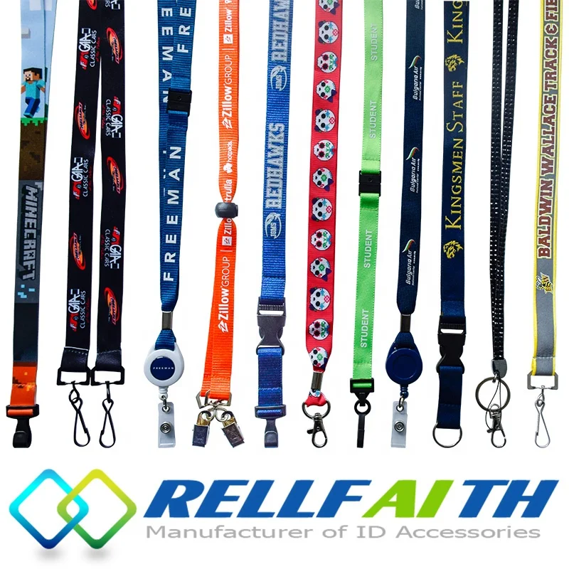 Bestom Id Card Holder Lanyards with Logo Design Custom Strong Id Badge Neck Lace