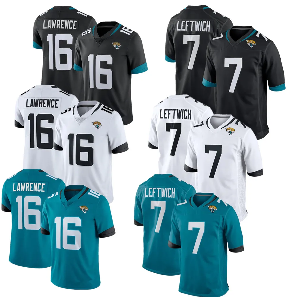 Wholesale 2022 Trevor Lawrence Jacksonville Jerseys 7 Byron Leftwich  Stitched USA Football VP Limited Player Jersey - Teal From m.