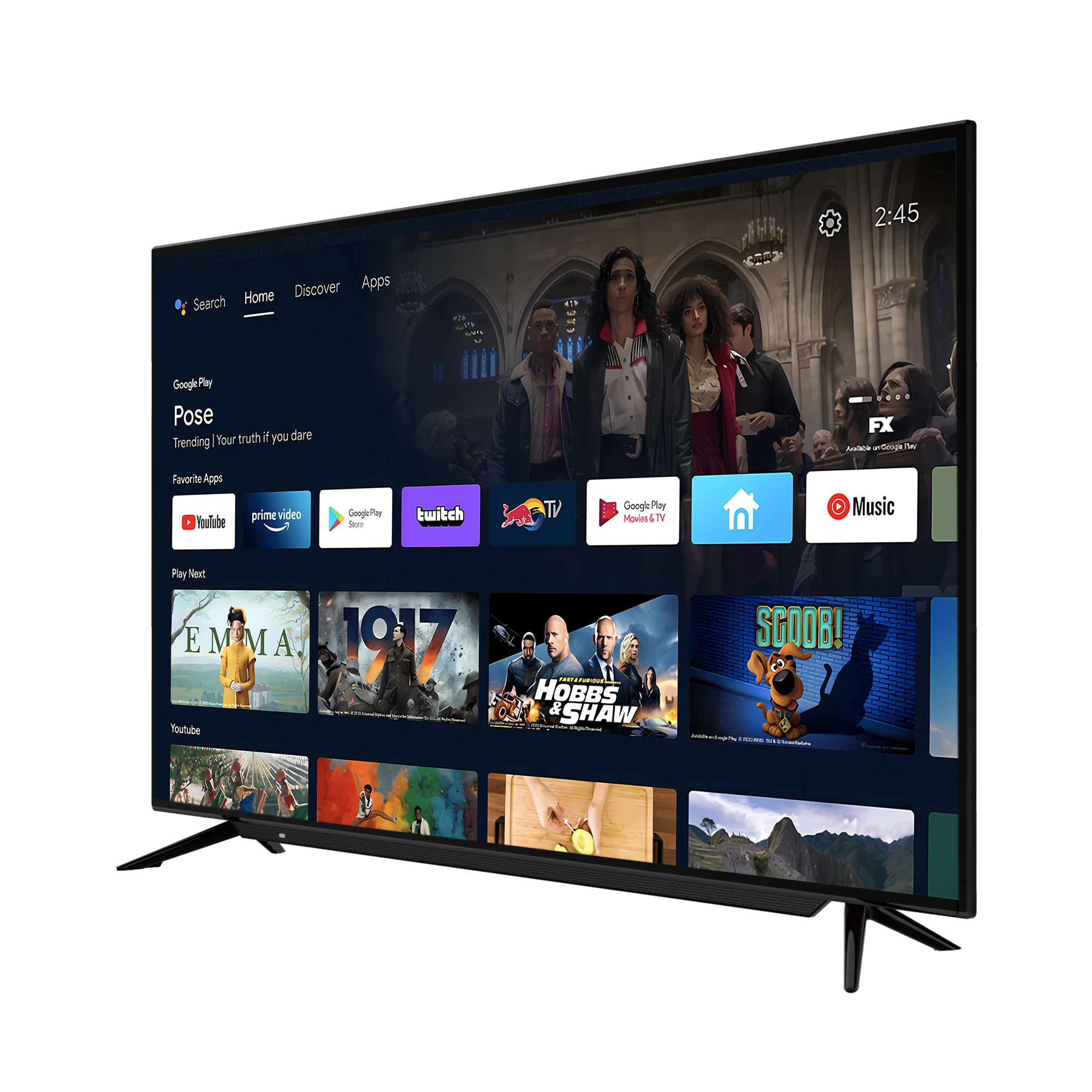 Smart Flat Screen Led Tv 49 50 55 Inch Full Screen 4k Hd Tv Television Universal Android Smart Tv for Home