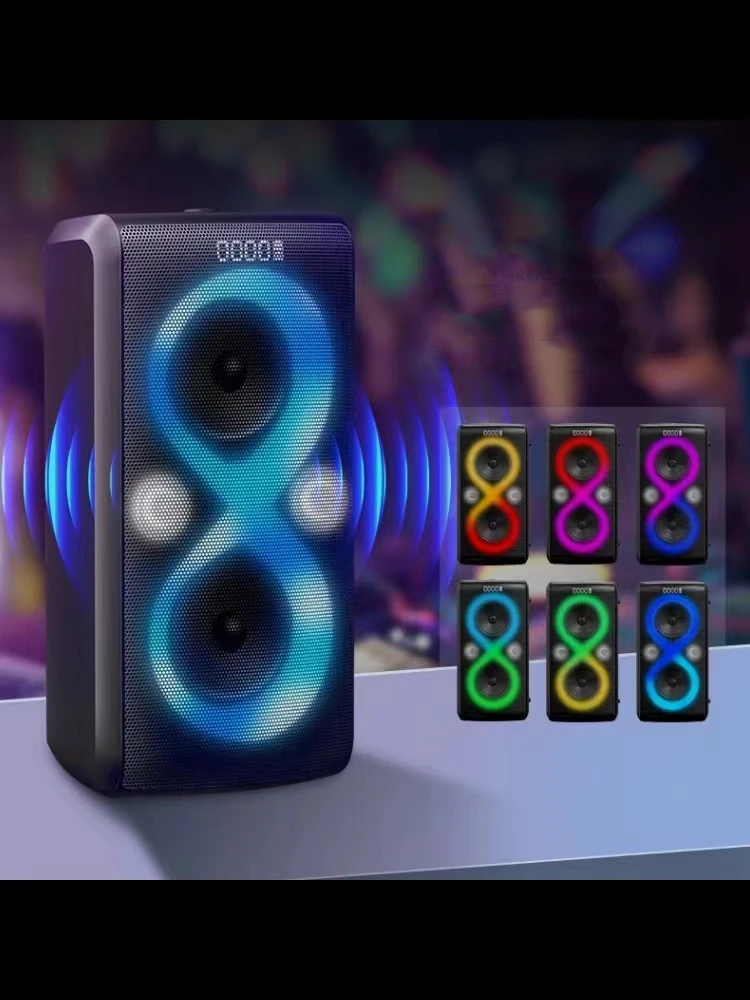 Monster M15 Original Pure Sound Powered Inch Midrange Smart Led  Dazzling Colors Light Blue Tooth Party Box Speaker