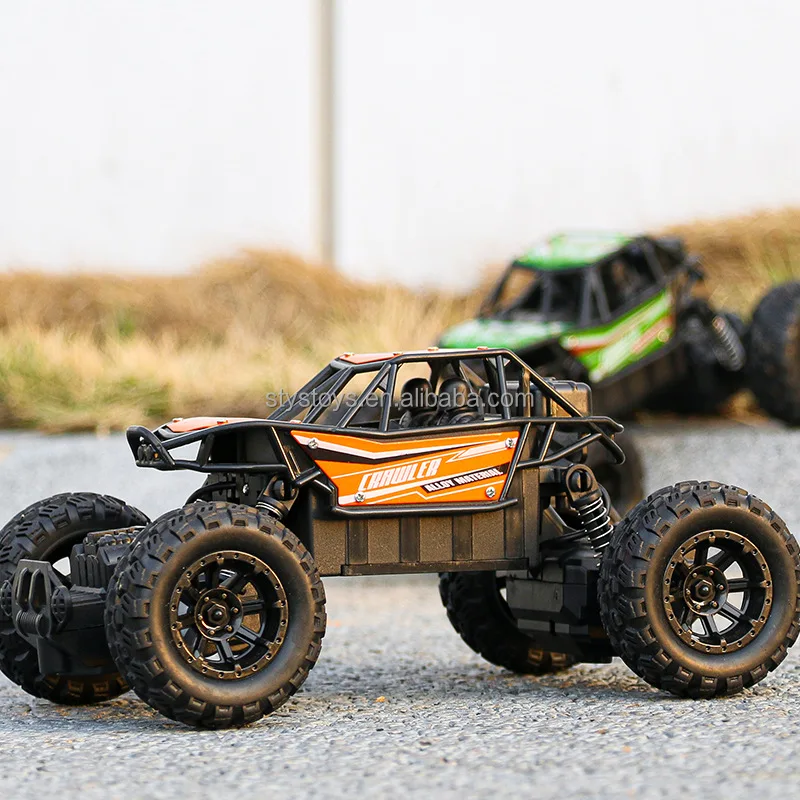 2.4Ghz Rechargeable Electric RC Monster Truck 4WD Off-Road Remote Control Rock Crawler Radio Control Car Vehicle for Boy Toys