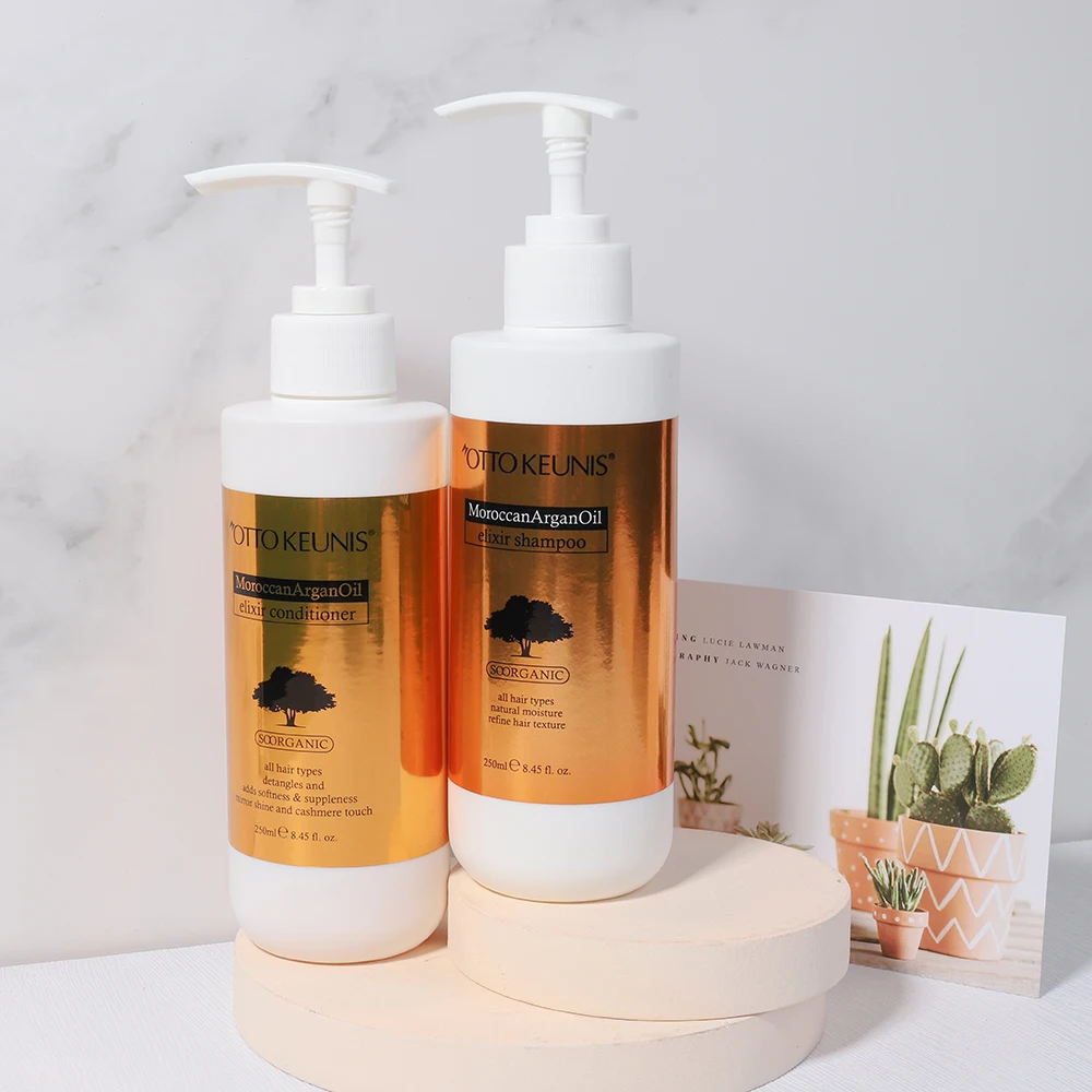 OEM профессиональный салон и ежедневное использование без силикона органическое аргановое масло против выпадения волос шампунь