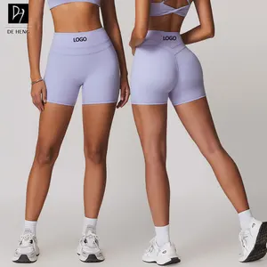 New High Waist Biker Short Yoga Stretch Fitness Clothing Scrunch Bum Gym Shorts Workout Sportswear Women Yoga Shorts