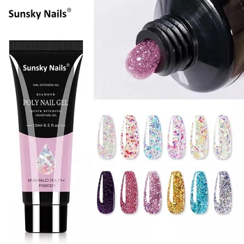 15ml Nail Polish UV Gel Extension Gel Finger Quick Building Extensions Acrylic Poly Nail Gel