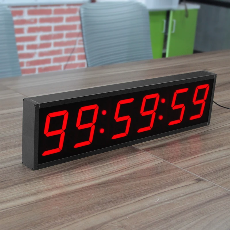 CHEETIE CP19 Large Game Clock Red LED Display Digital Chrono Stopwatch Timer with Start Stop Button