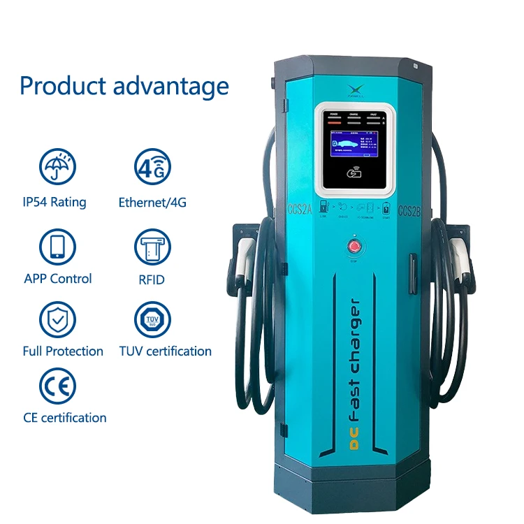 Waterproof  Commercial EV Car Charger Station  120kw 180kw 240kw GBT CCS2 CCS1 CHADeMo EV Charging Station