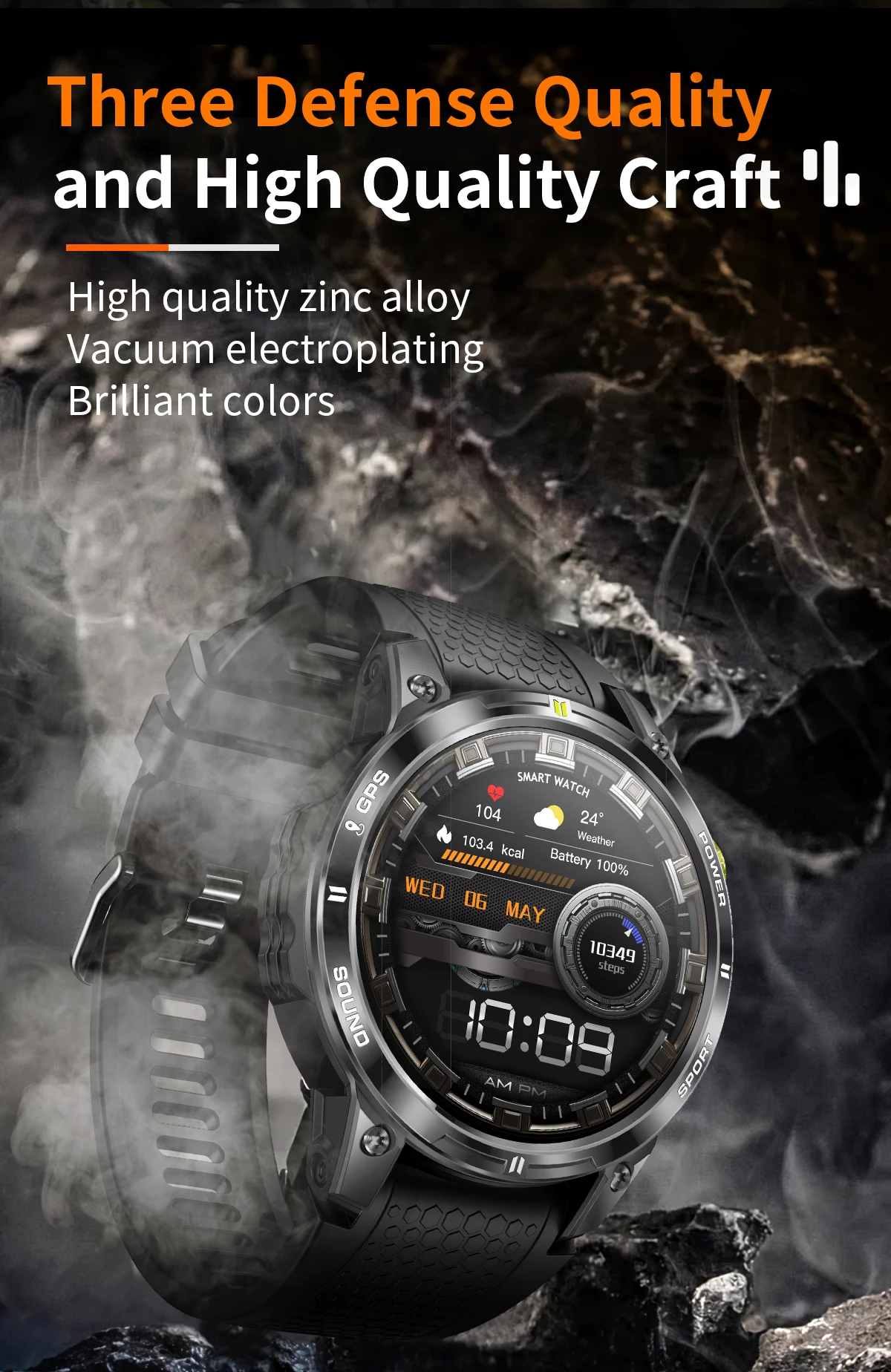 NX18 Pro  Outdoor Sports Style Smart Watch 2026 AMOLED Screen 466*466 IP68 Heart Rate Detection Compass GPS Smart Watch