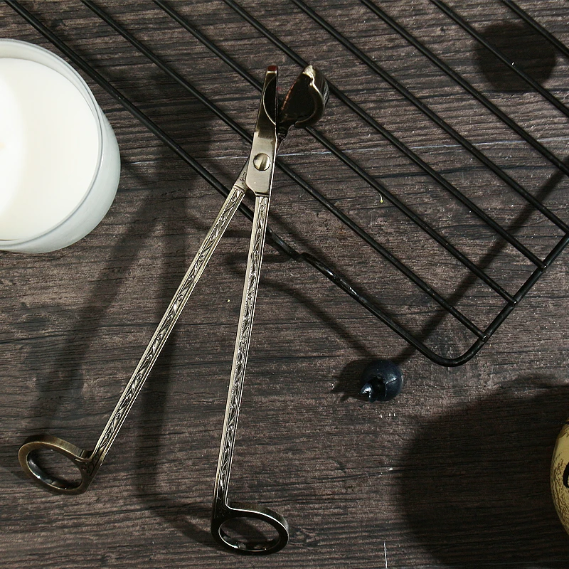 Wholesale Custom Stainless Steel Candle Wick Scissor Shears Copper