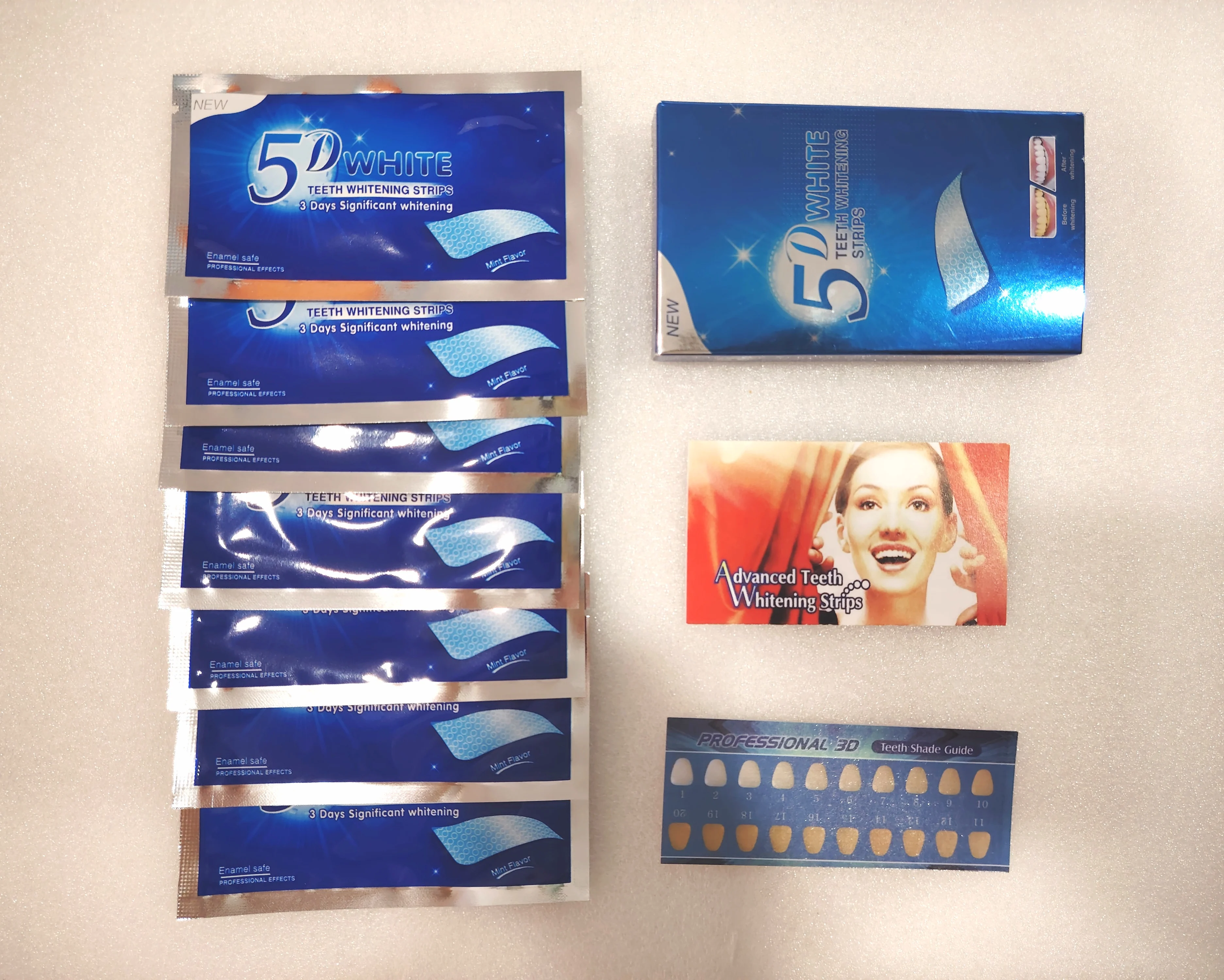 5D Whitening Teeth Strips - Powerful & Safe Teeth Whitening