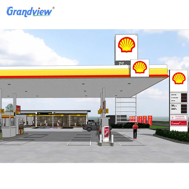 ガソリンスタンド給油所看板キャノピーフェイシア| Alibaba.com