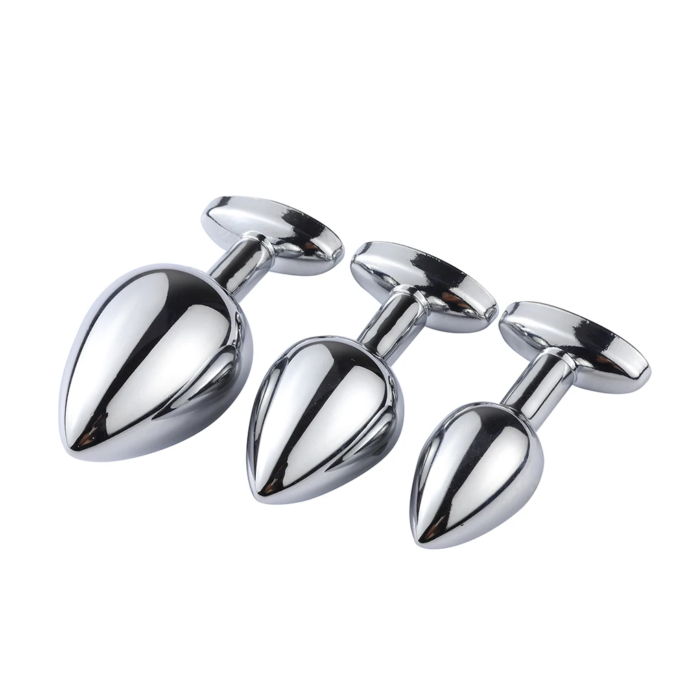 Melhor Qualidade Oval Oca de Metal Plug Anal Produtos Do Sexo Brinquedos Do  Sexo Anal Plugue Anal