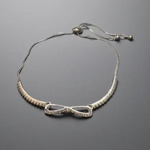 Factory Price Lovely Bowknot Bracelet Jewelry Wire Adjustable Silver Bangle