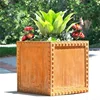 corten flower pot