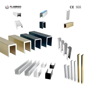 U Channel Aluminum Profile U Channel Black Rubber Edge Trim Concrete U Type Drainage Channel U Channel Rubber