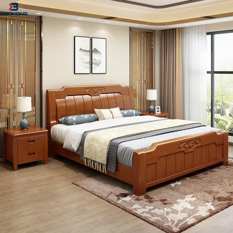 wooden bed furniture design