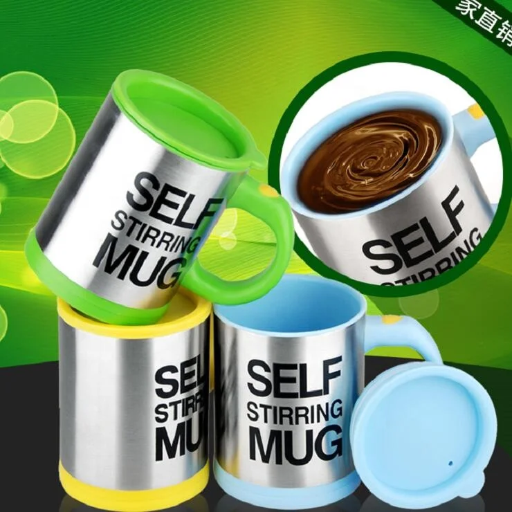 7 Styles 500Ml Electric Stainless Steel Auto Magnetic Mug/Self Stirring Mug  Mixing Coffee Mug Travel Home Office Cup