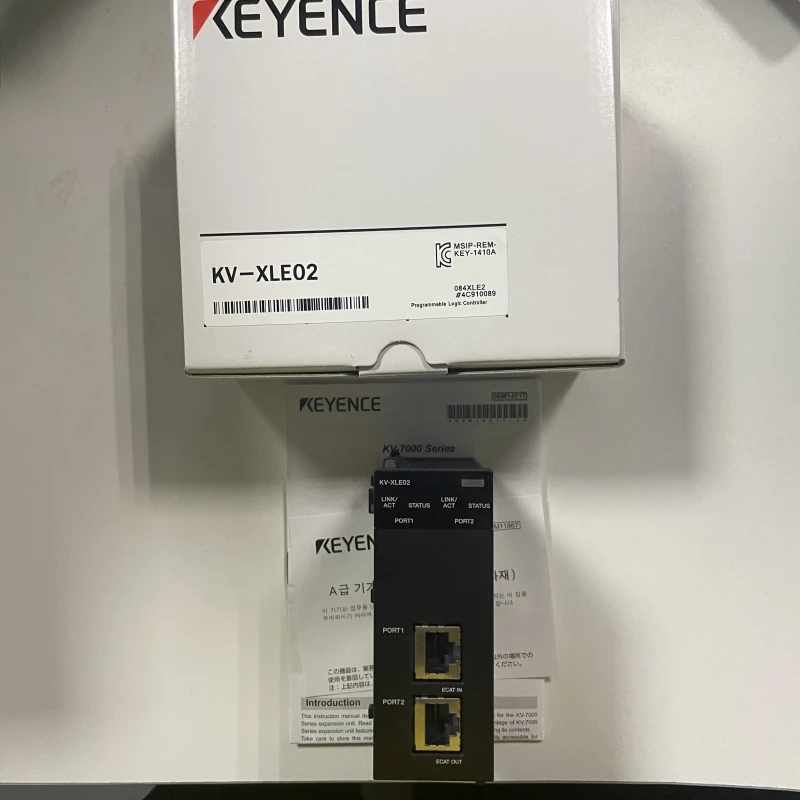 イーサネットユニット2ポートKEYENCE KV-XLE02コントローラオリジナル