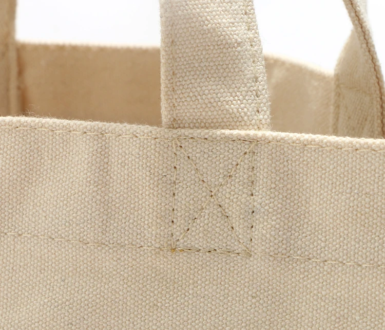 Natural Extra Large Canvas Tote Bag With Logo Printing For Shopping