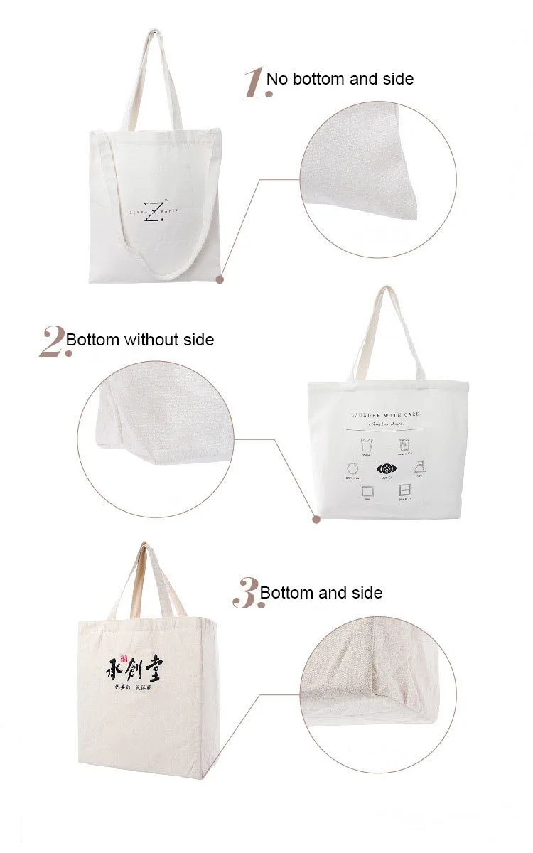 Customized Recycled Printed Eco Cotton Shopping Tote Bag Buy Cotton