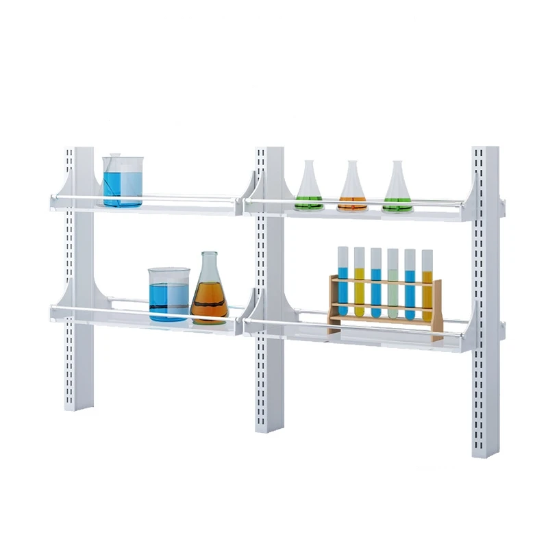 Reagent Shelf Height-adjustable Chemical Laboratory Storage Rack for Lab Benches