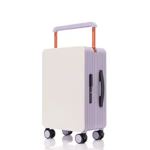 custom logo Wide Handle Luggage Women's Handle Luggage Men's Travel Luggage Checked Luggage 20-inch and 24-inch Carry-on Luggage