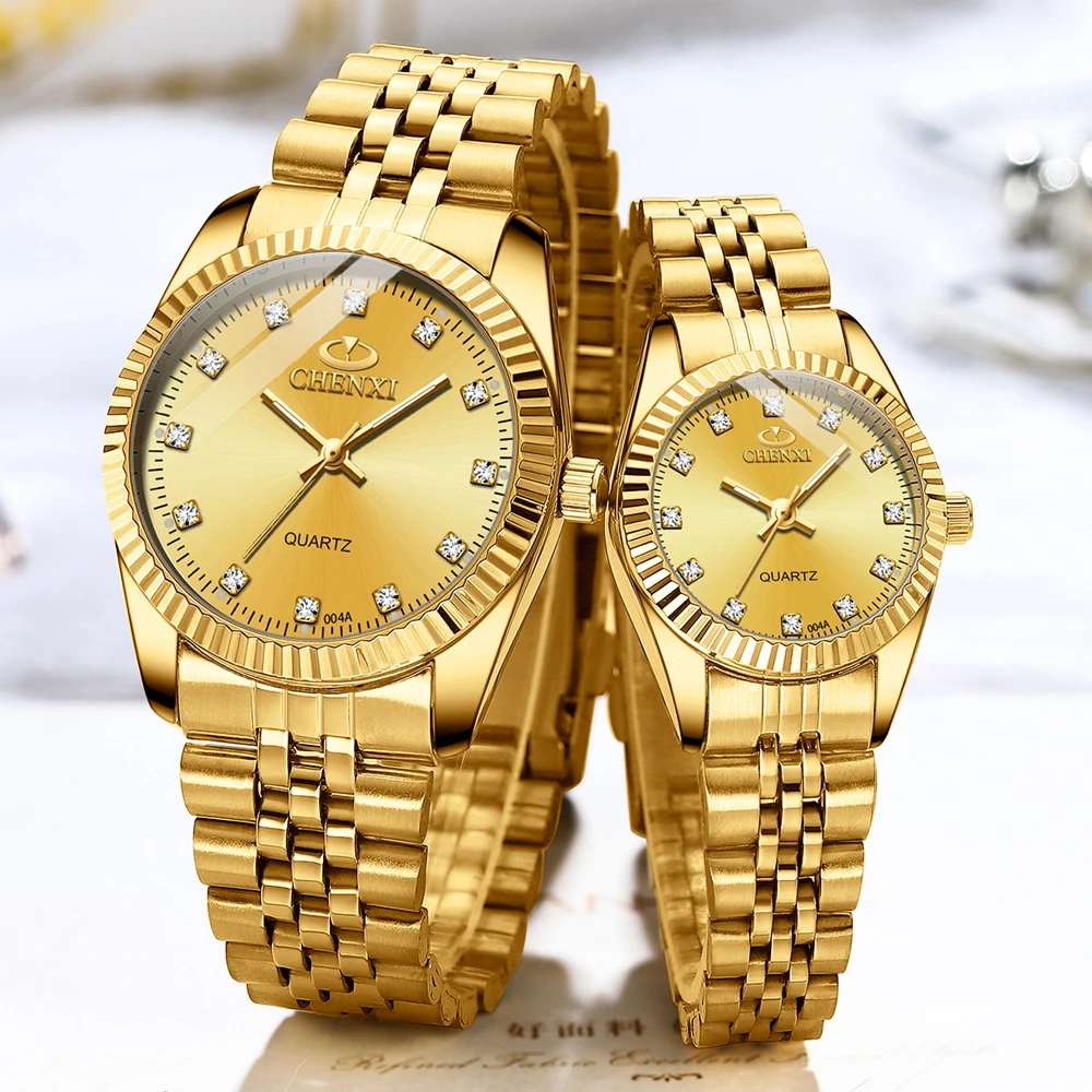CHENXI 004A Lovers' Watches - Stylish Stainless Steel
