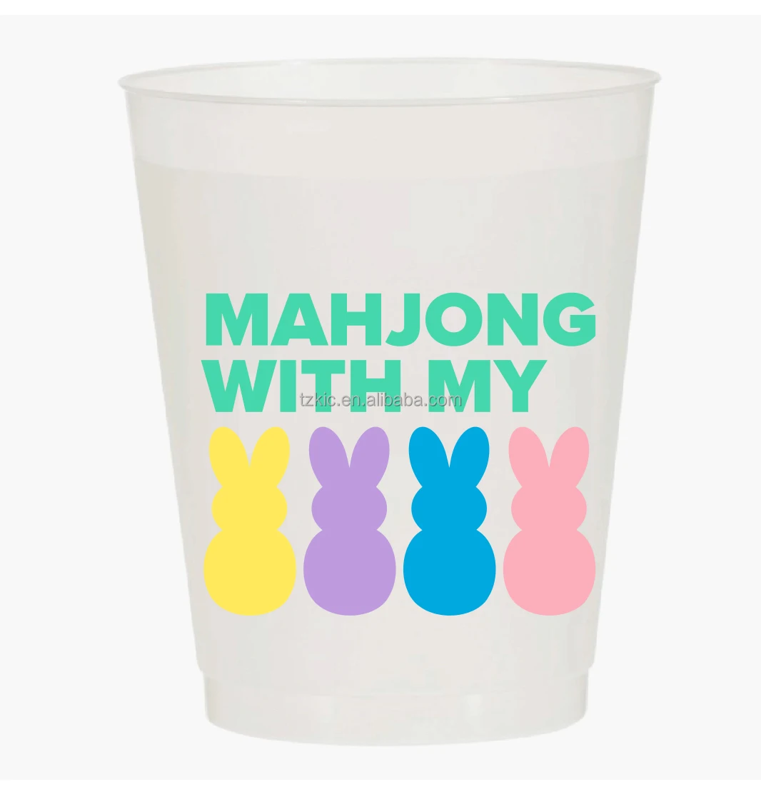 Shatterproof Frosted Cups Personalized 16 OZ FROSTED PLASTIC CUPS - Happy  Easter Eggs Full-Color Frost Flex Cups| Alibaba.com