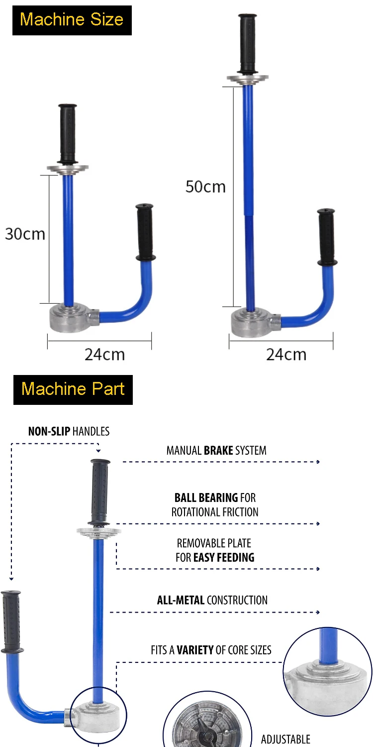 Stretch Wrap Dispenser Handheld - Efficient Pallet Wrapping