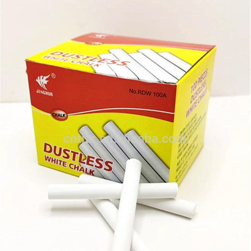 2021 лучшие продажи оптом школьный мел 100 шт белый пылезащитный Экологически