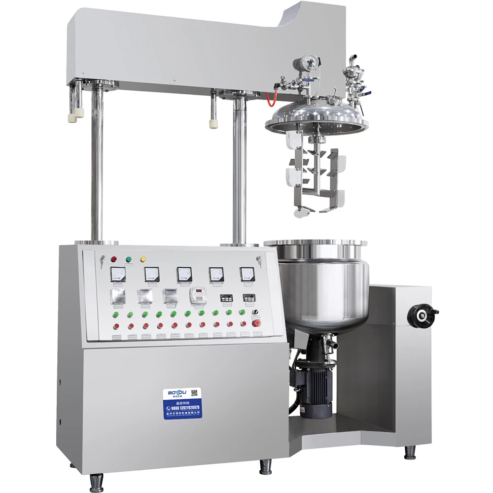 100l Good Quality Toothpaste Making Machine Cosmetic Vacuum Emulsifying Mixer Mixing Equipment