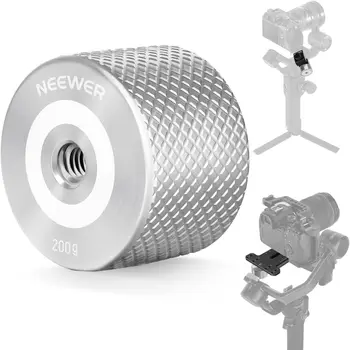 NEEWER Stackable 200g Gimbal Counterweight for Balancing Camera Long Lenses, Compatible with Tilta SmallRig Counter Weight